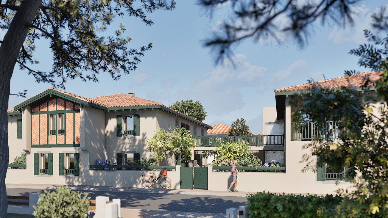 Appartement T2 neuf en rez-de-jardin au coeur de Soorts-Hosse